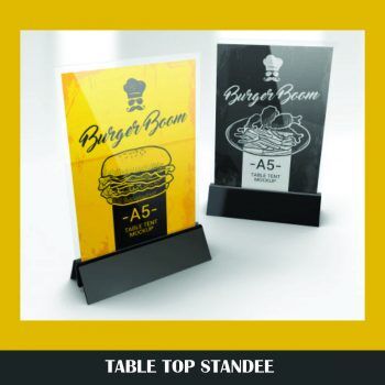 Easel Standee With Sunboard Print for Product Promotion